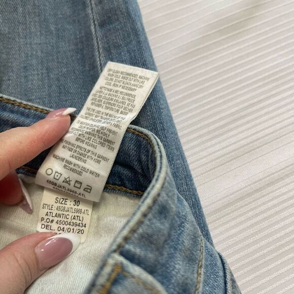 Joe’s Jeans Atlantic Destroyed Distressed Skinny Ankle Denim Jeans Size 30 - Picture 10 of 12